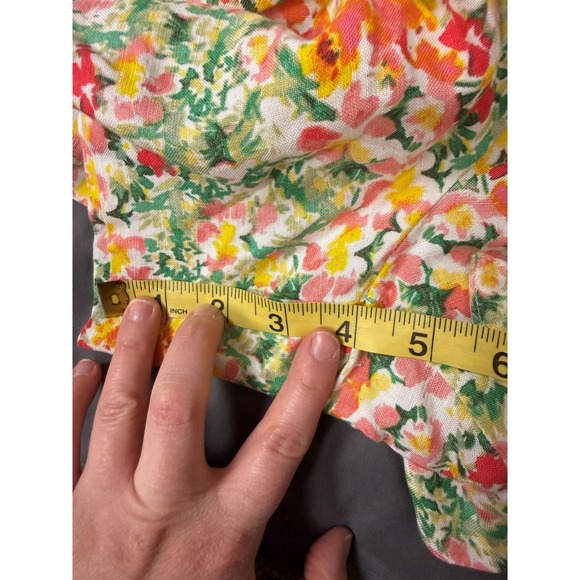 Loft Floral Paperbag Shorts Size Medium - Picture 5 of 7